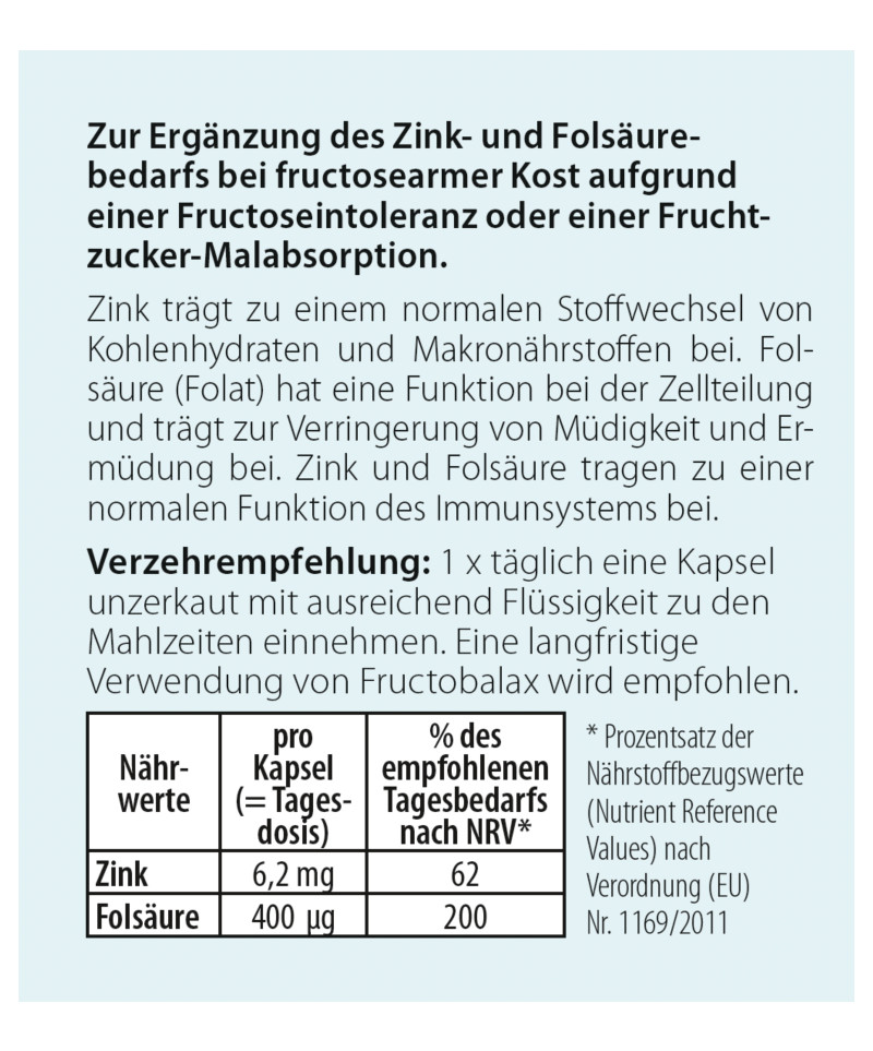 Fructobalax Etikett Seite 1