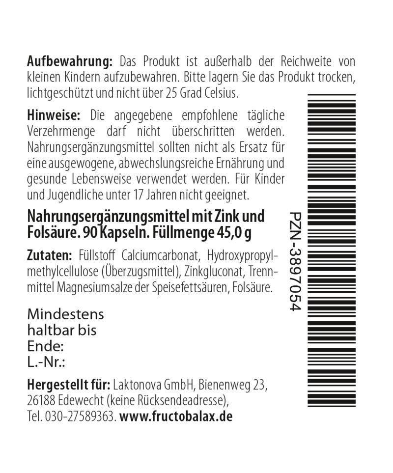 Fructobalax Etikett Seite 2